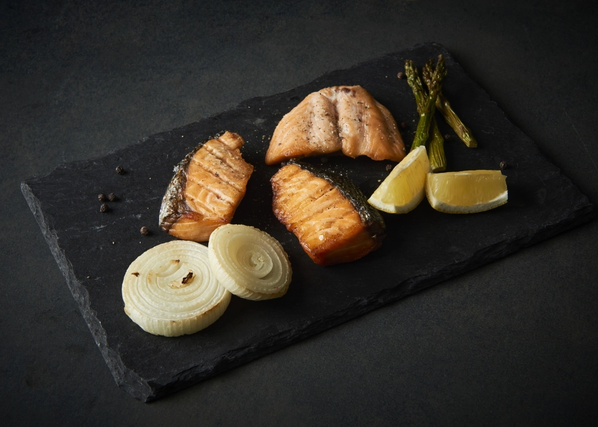 연어 스테이크. 아이클릭아트