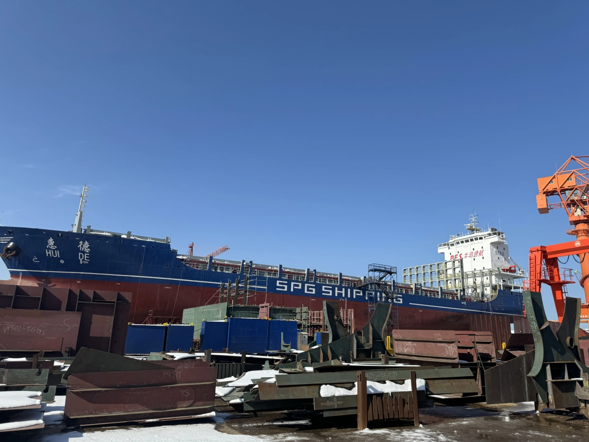 제주-칭다오 간 투입될 중국 측 7503t 712TEU 규모 컨테이너선. 제주도 제공