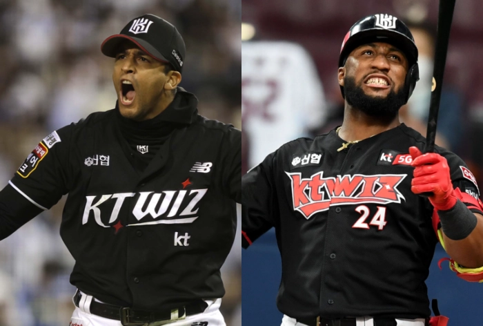 윌리엄 쿠에바스(왼쪽)·멜 로하스 주니어(오른쪽). 뉴시스·스포츠서울