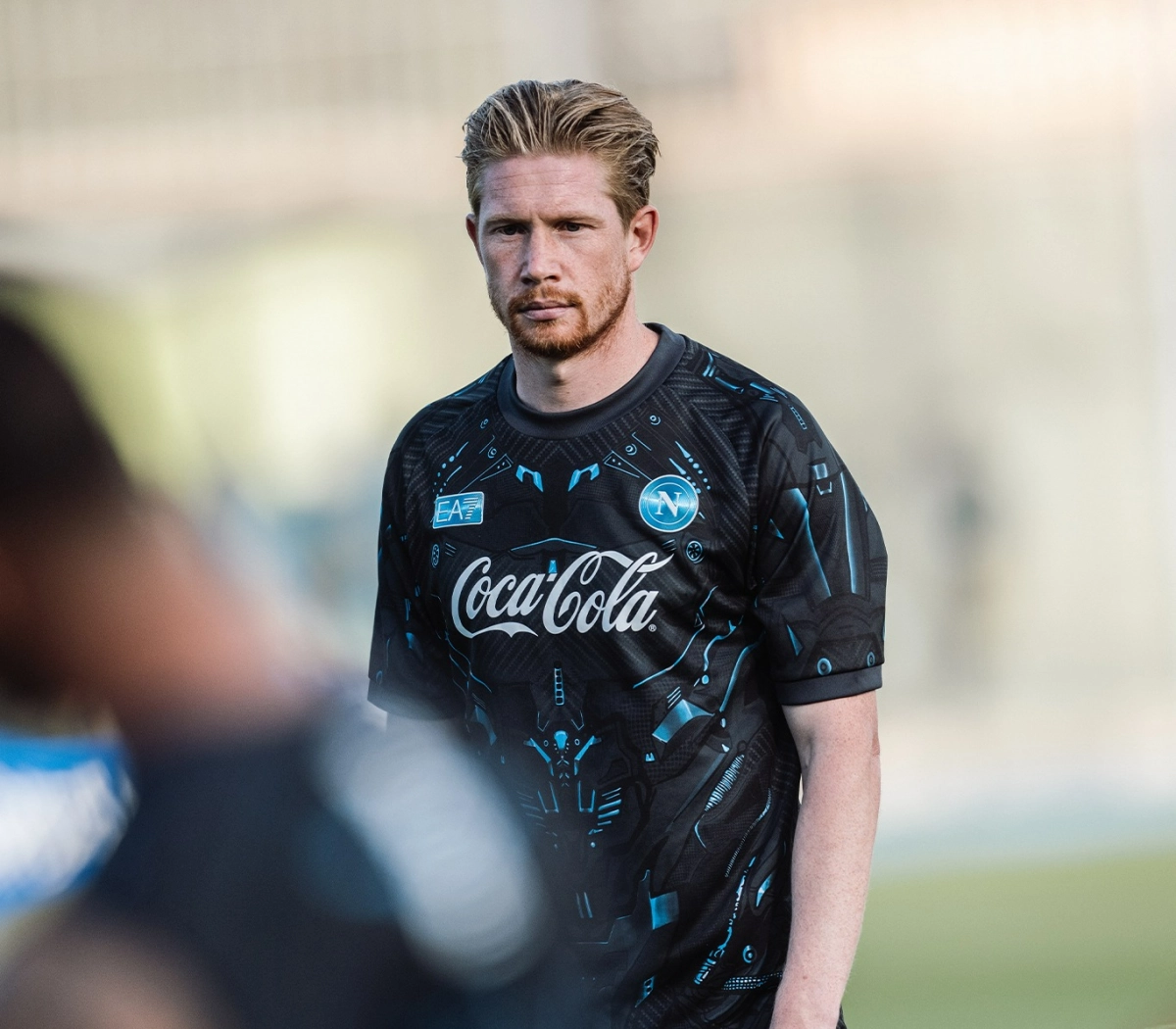 5일(한국시간) 나폴리 훈련에 참가하고 있는 케빈 더브라위너. 나폴리 소셜미디어