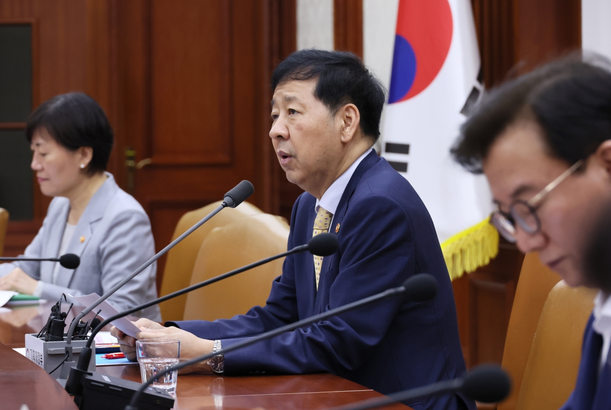 구윤철 부총리 겸 기획재정부 장관이 7일 정부서울청사에서 열린 경제관계장관회의에서 발언하고 있다. 2025. 8. 7. 연합뉴스