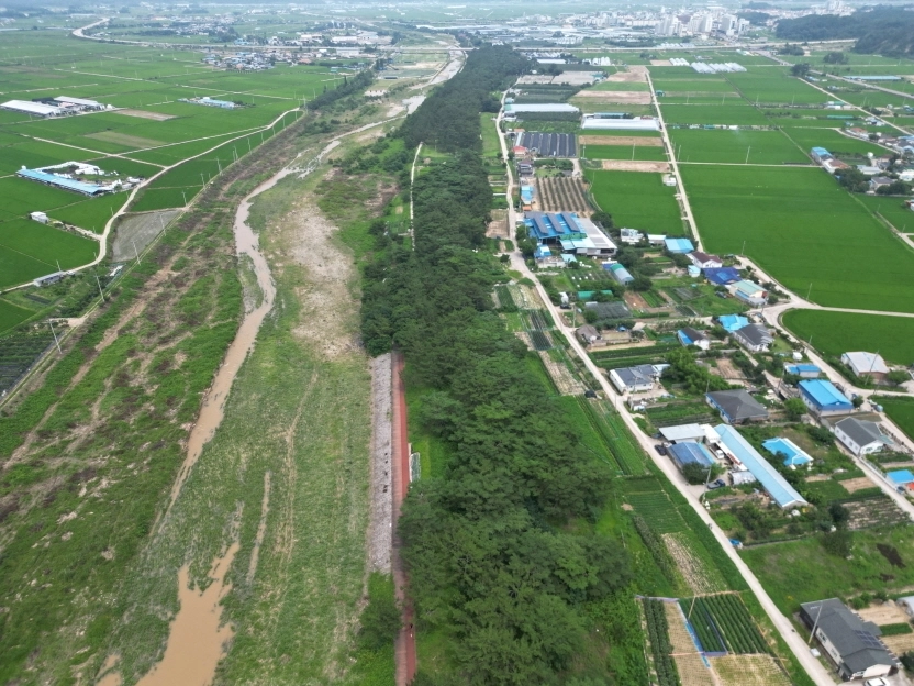 경북 포항 북천수 전경. 포항시 제공