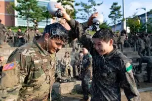 [포토] 한미 ROTC 사관후보생 동반훈련