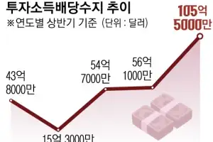 서학개미의 힘… ‘배당소득 흑자’ 역대 최대