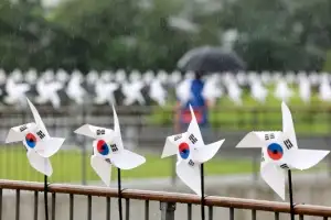 [포토] 노들섬 수놓은 태극기 바람개비