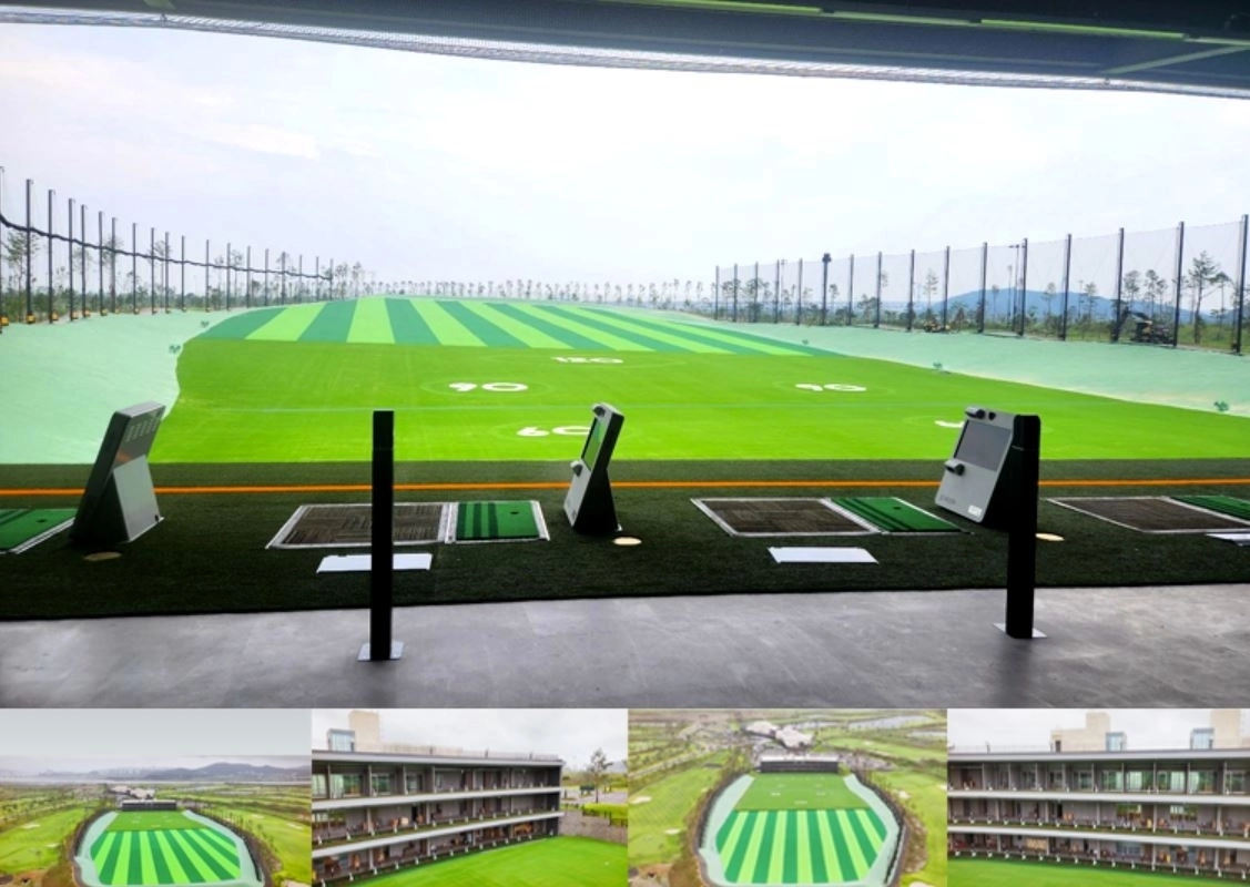 전장 300m 규모로 전 타석 최신 QED시스템을 갖춘 드라이빙레인지.  베르힐CC영종 제공