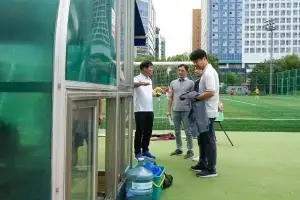 정병용 하남시의회 부의장, 오지훈 경기도의원과 하남종합운동장 야외체육시설 개선 현장 점검
