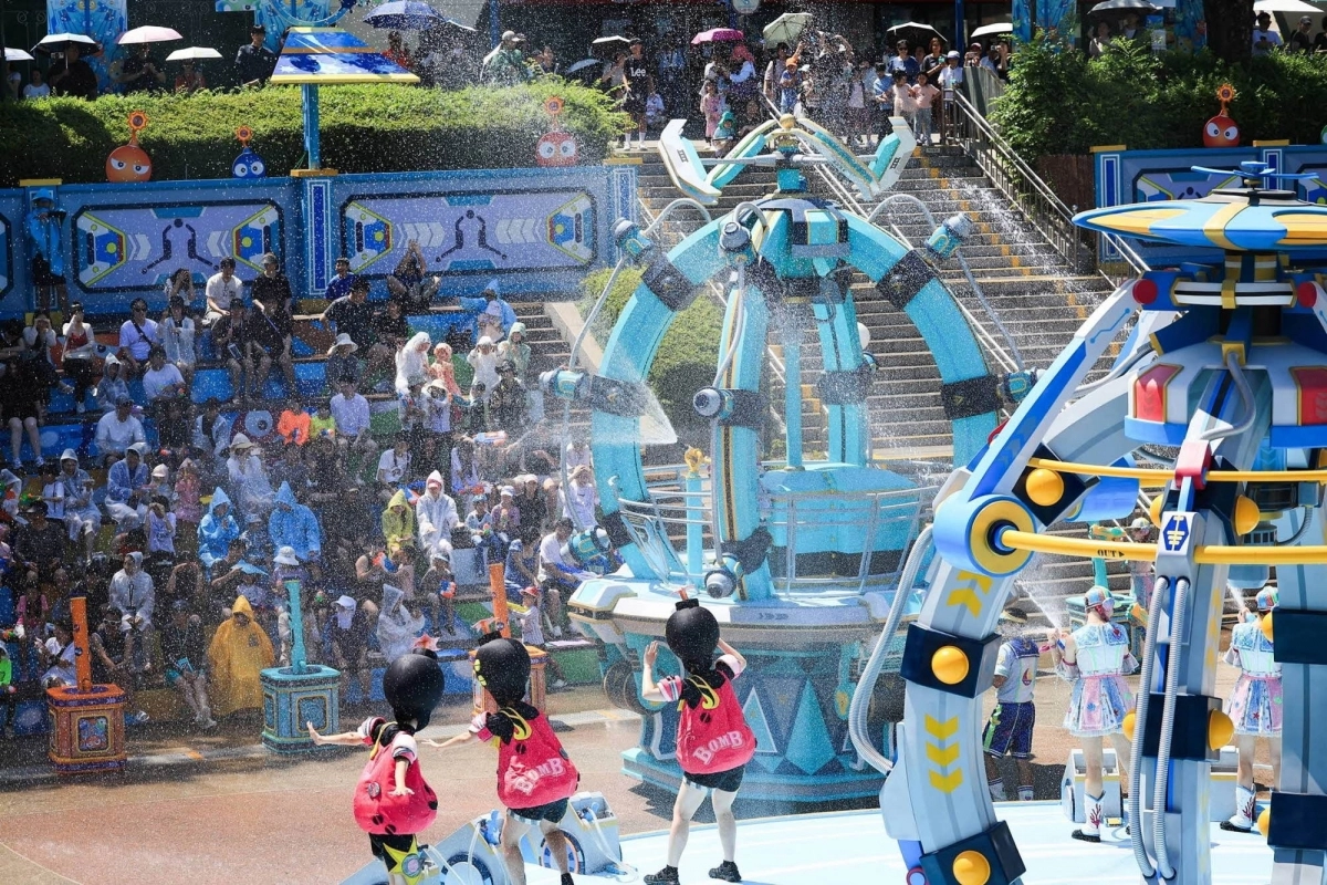 에버랜드 ‘슈팅워터펀 시즌2’ 공연 현장. 에버랜드 제공