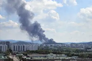 서울 강남구 세곡동 화훼단지 화재…소방대응 1단계