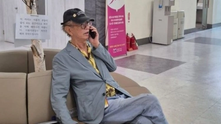 지난 6월 코미디언 조혜련이 공개한 전유성의 모습. 조혜련 인스타그램 캡처