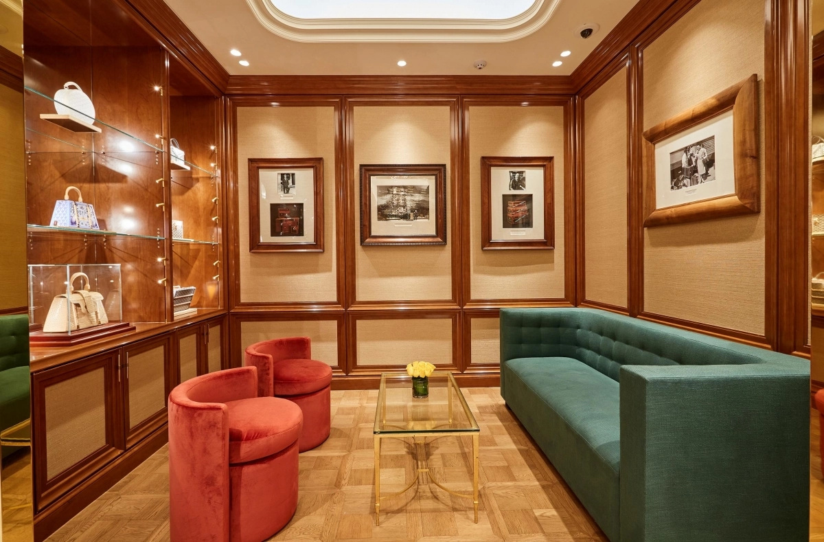 갤러리아 서울 명품관 고야드 매장 내 ‘VIC 라운지’ 모습. 한화갤러리아 제공