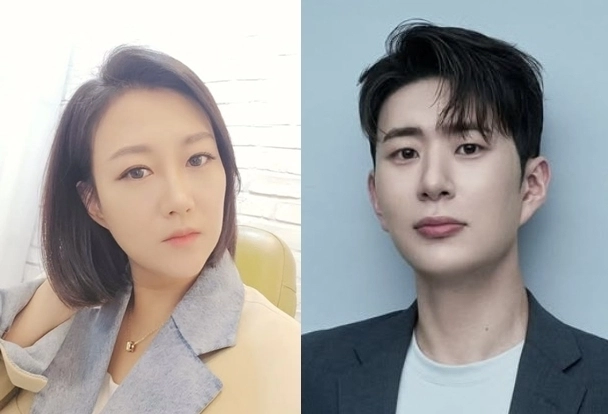 가수 장윤정(왼쪽)과 KBS 아나운서 김진웅. 인스타그램 캡처