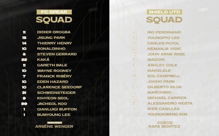 온라인 축구게임을 운영하는 넥슨이 25일 2025 아이콘매치 최종 명단을 발표했다. 넥슨 제공