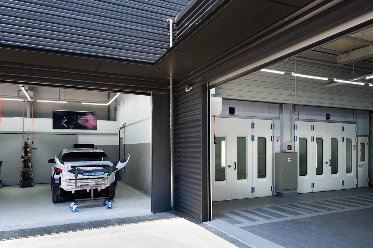 BYD코리아 서비스센터 정비실 내부. BYD코리아 제공