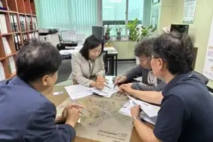 이영실 서울시의원, 면중초 그린스마트 미래학교 개축공사 진행현황 보고받아