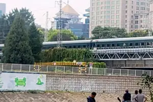 [포토] 베이징역 인근 포착된 김정은 탑승 추정 전용열차