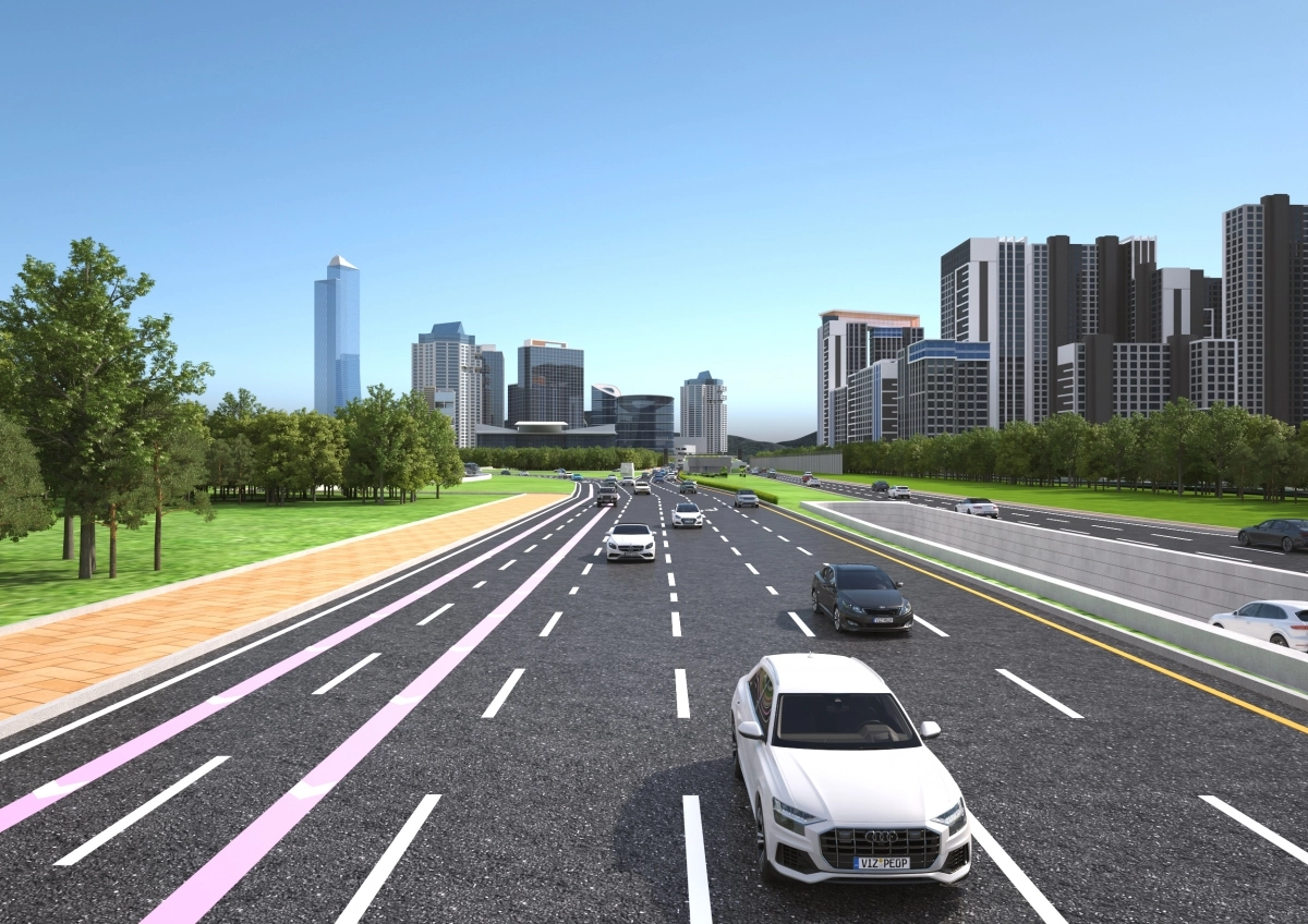 과천 대공원 지하차도 조감도