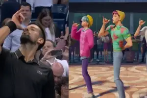 조코비치, 8강 승리 후 ‘케데헌’ 사자보이즈 춤 췄다…“딸 생일선물”