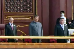 [포토] ‘푸틴·시진핑·김정은’ 중국 전승절 열병식 참석