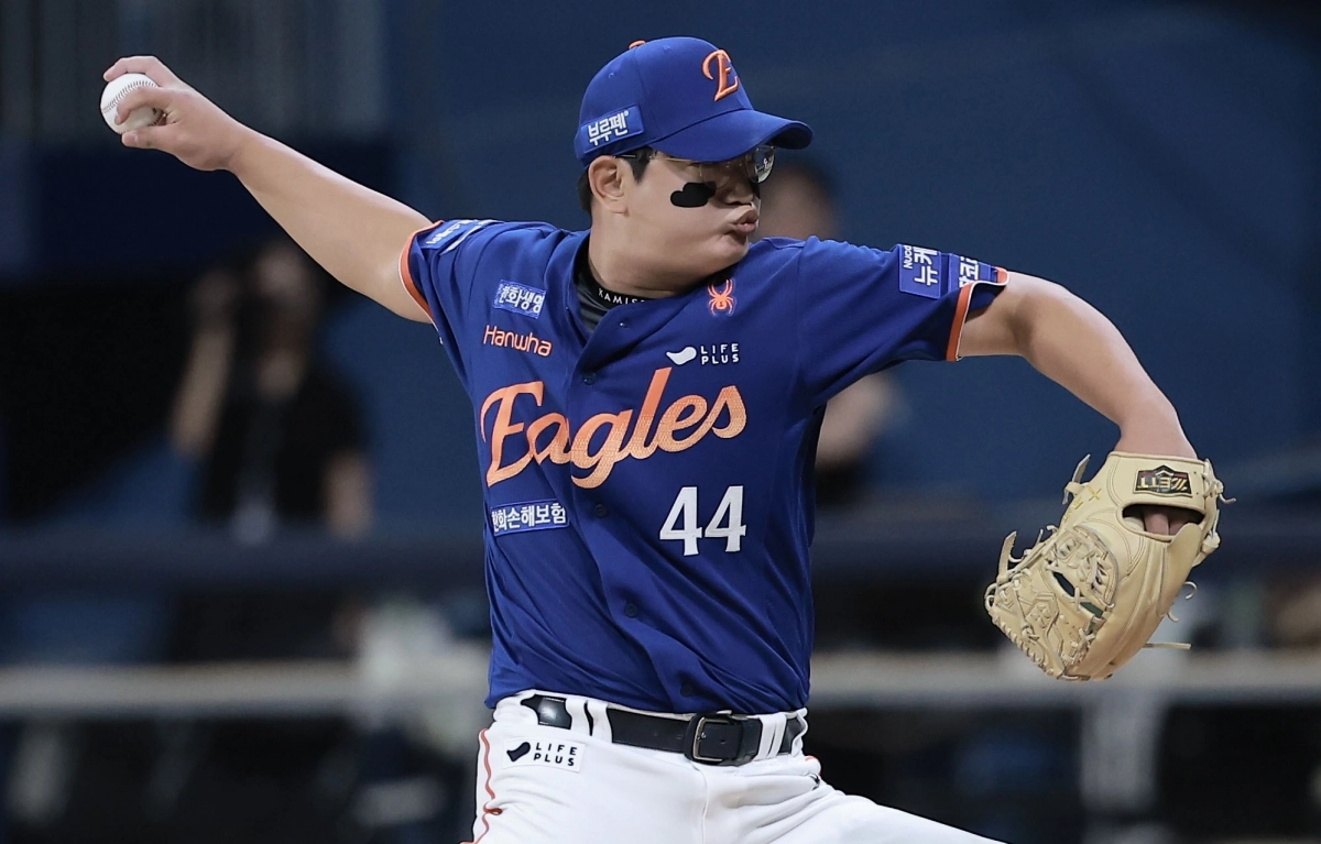 역투하는 한화 마무리 김서현