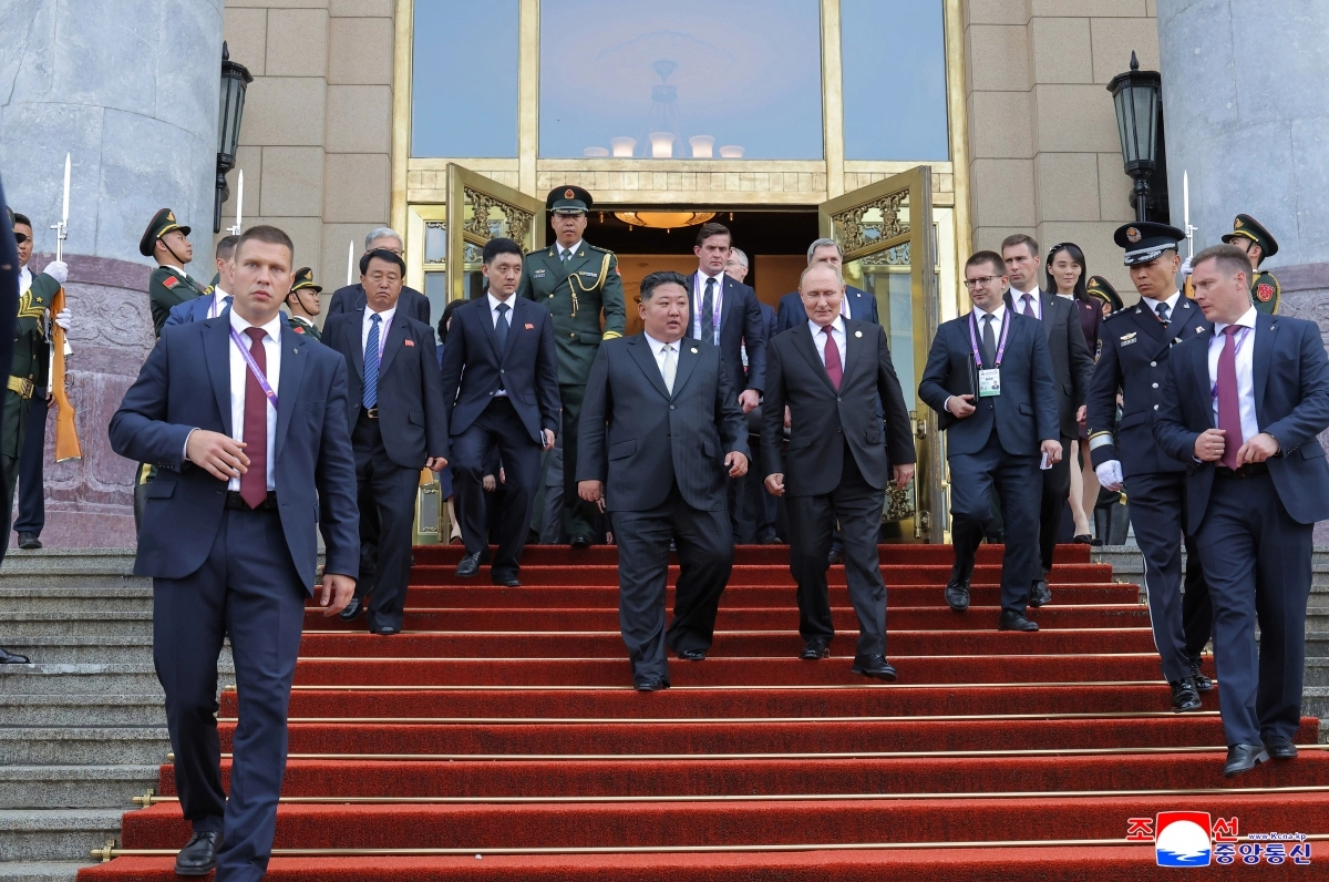 김정은, 푸틴과 회담