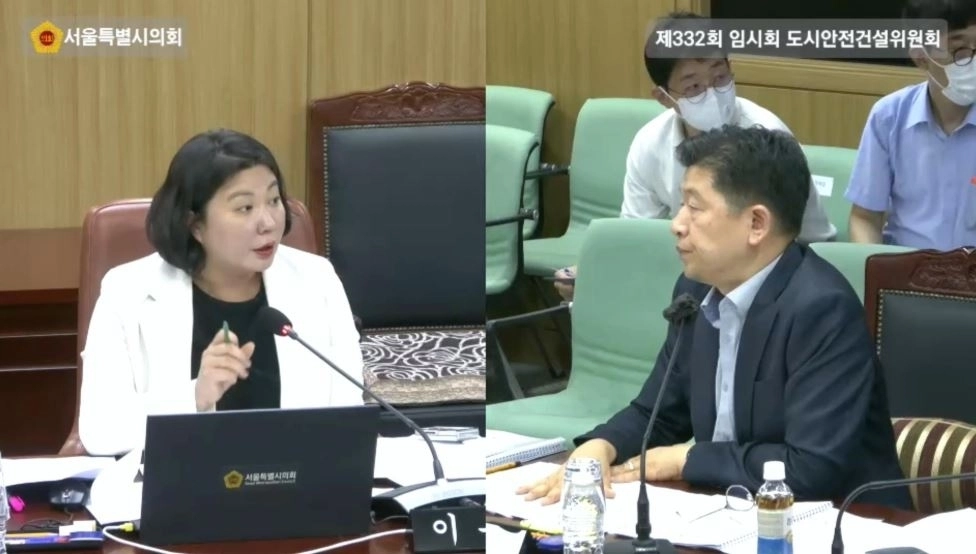 지난 4일 열린 제332회 임시회에서 질의하는 이은림 의원