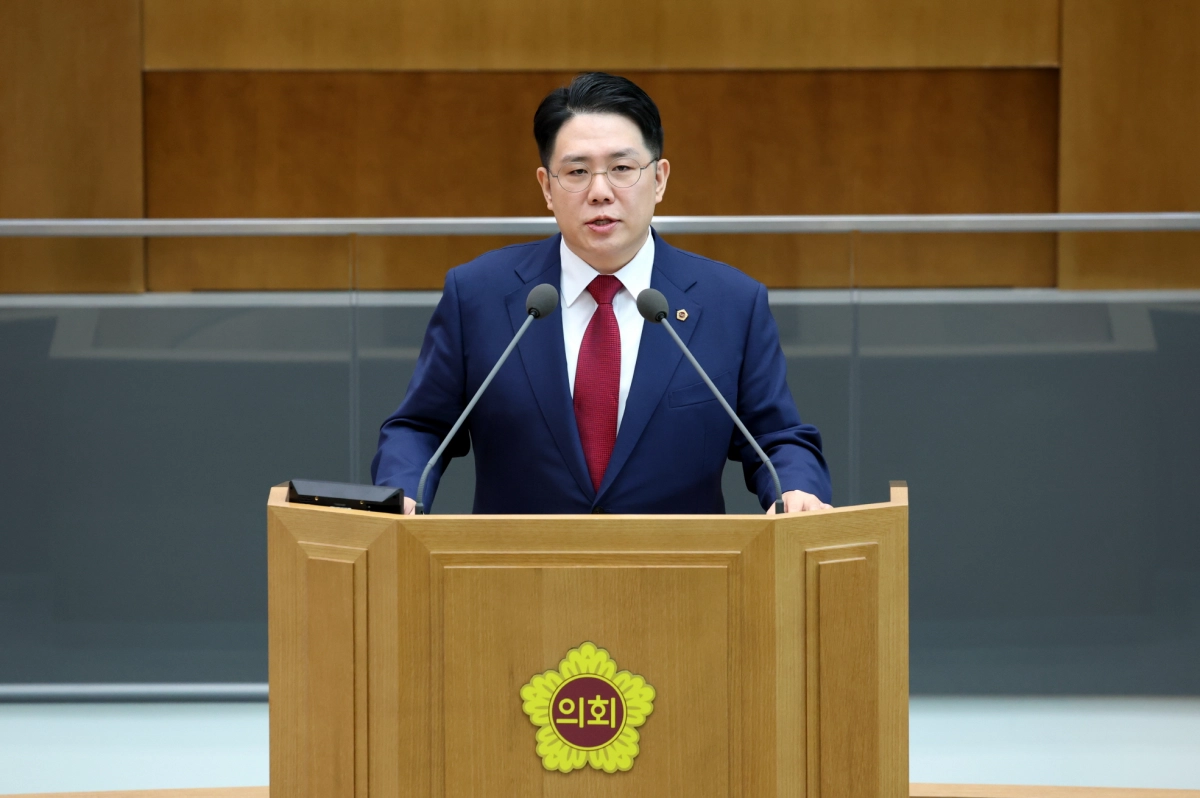 김현석 의원(교육기획위원회)이 9월 5일 열린 제386회 임시회 제1차 본회의에서 5분 자유발언을 하고 있다. (사진=경기도의회)