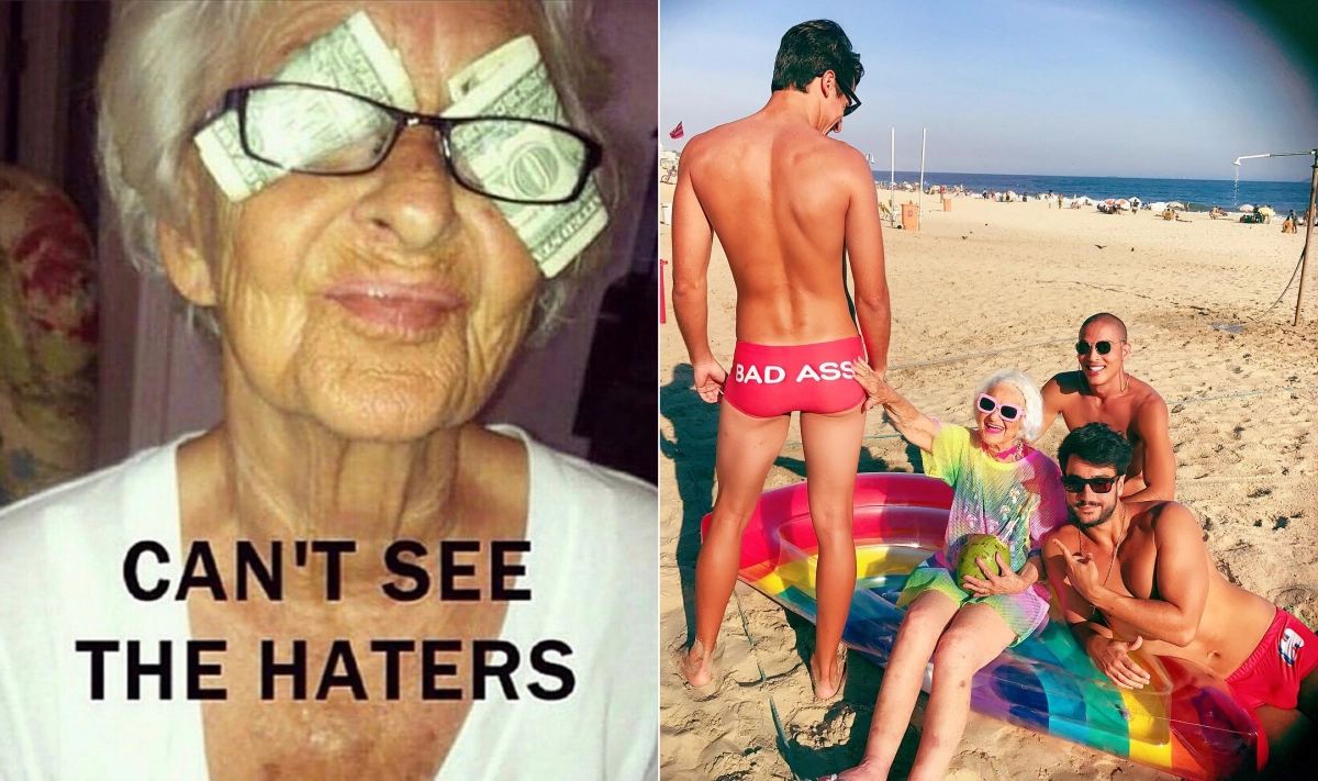 지난 4일(현지시간) 97세를 일기로 사망한 미국의 유명 인플루언서 배디 윙클이 생전에 올린 게시물들. 배디 윙클 인스타그램 캡처