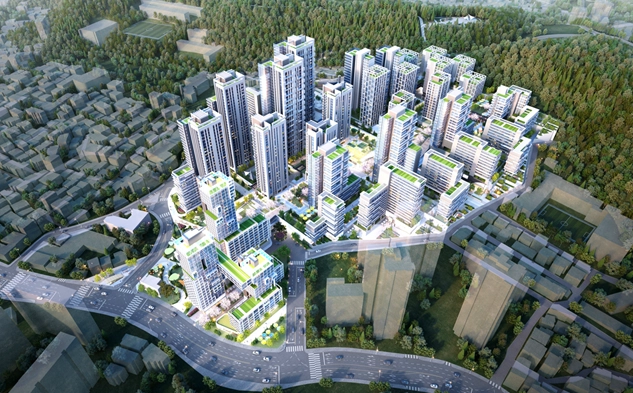 신림8구역 주택재개발계획 조감도