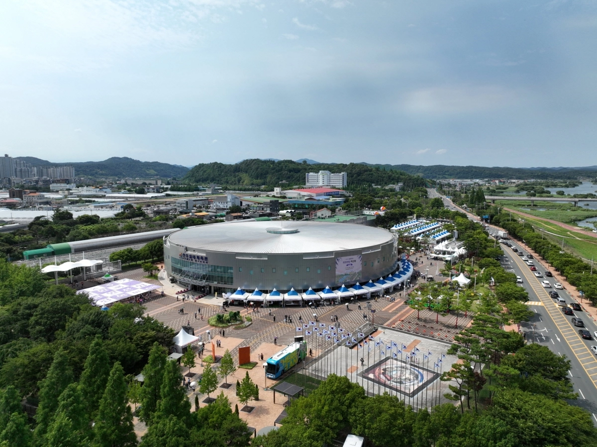 2026년 아시아 이스포츠대회가 열리는 진주실내체육관 전경. 2025.9.8. 진주시 제공