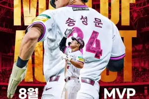 “진작 빅리그 갔어야”…키움 소속 이정후 이후 3년 만, 송성문 개인 첫 월간 MVP