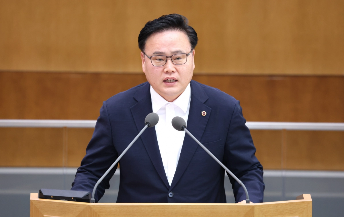 9월 9일 열린 제386회 경기도의회 임시회 제3차 본회의에서 5분 자유발언을 하고 있는 김정영 의원. (사진=경기도의회)