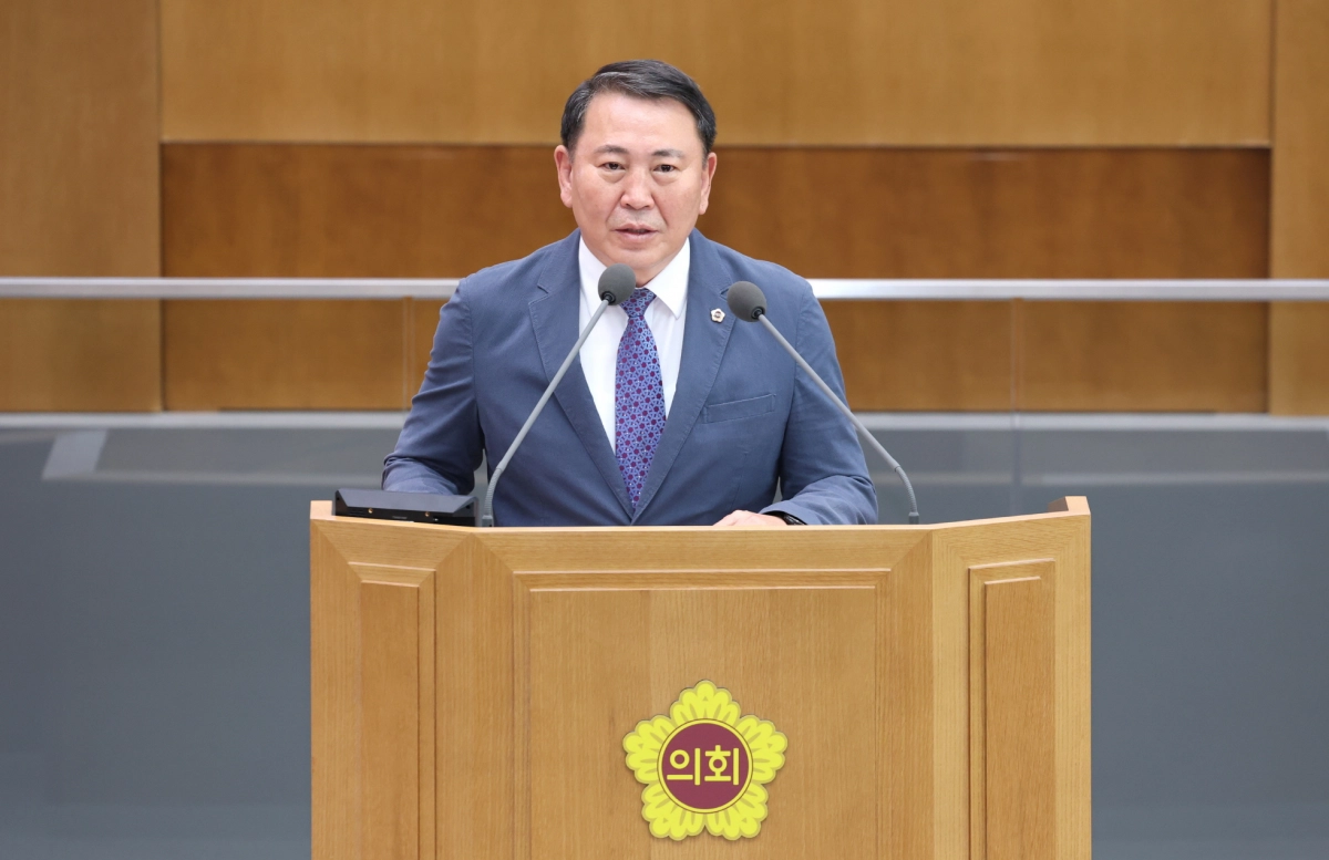 9월 9일 열린 제386회 임시회 제3차 본회의에서 5분 자유발언을 하고 있는 도시환경위원회 명재성 의원. (사진=경기도의회)