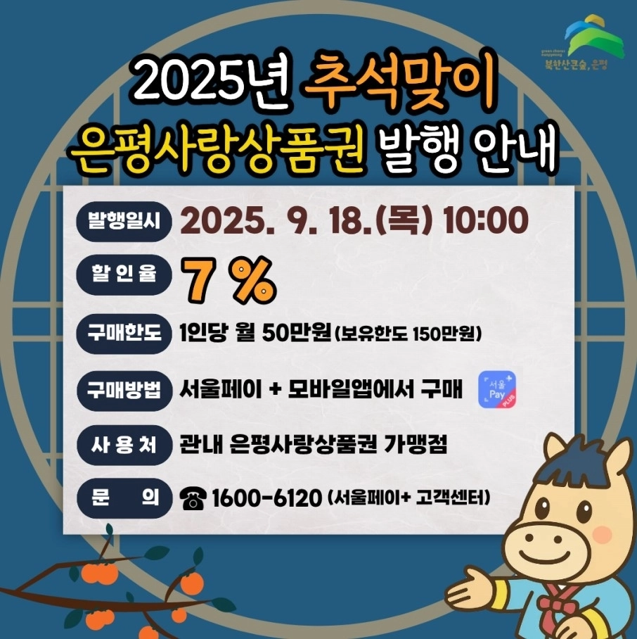 서울 은평구의 ‘은평사랑상품권’ 관련 홍보 자료. 은평구 제공