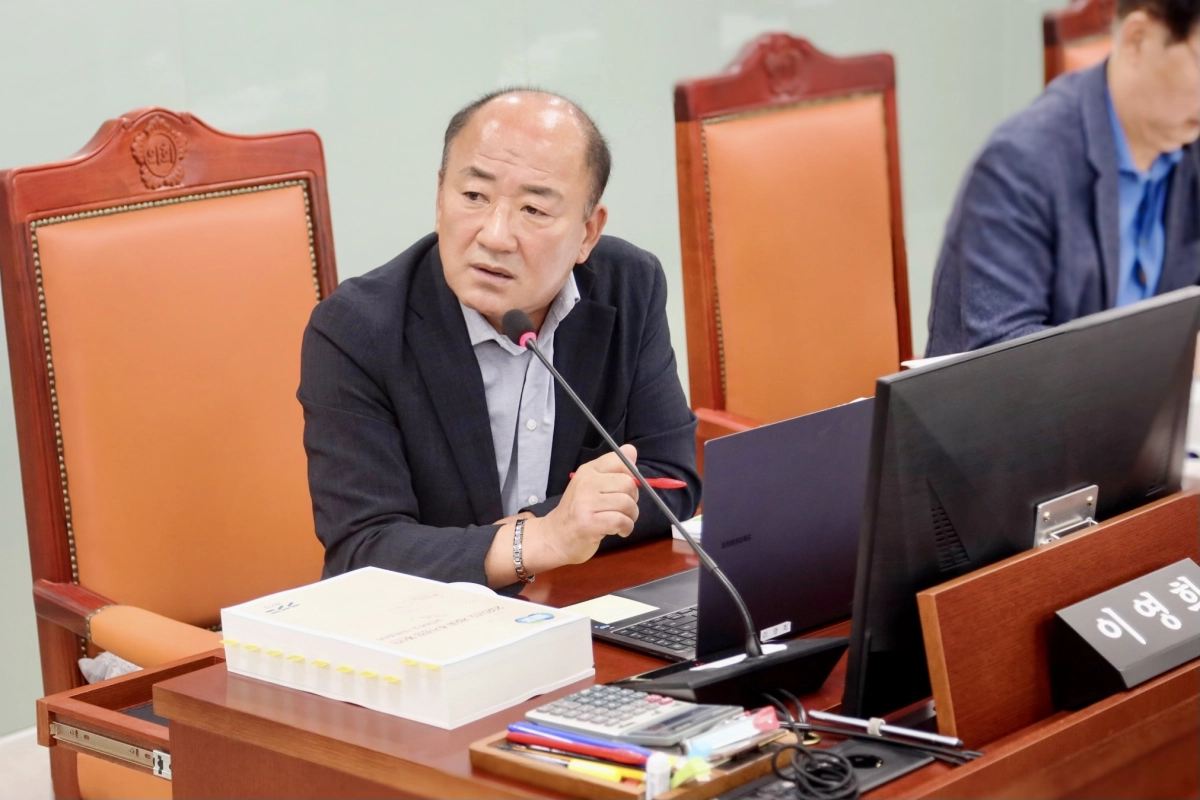 안전행정위원회 이영희 의원. 9월 10일 열린 제386회 임시회 추가경정예산안 심사에서 북부자치경찰위원회의 협업치안 인프라 강화 사업 삭감 문제 질타. (사진=경기도의회)