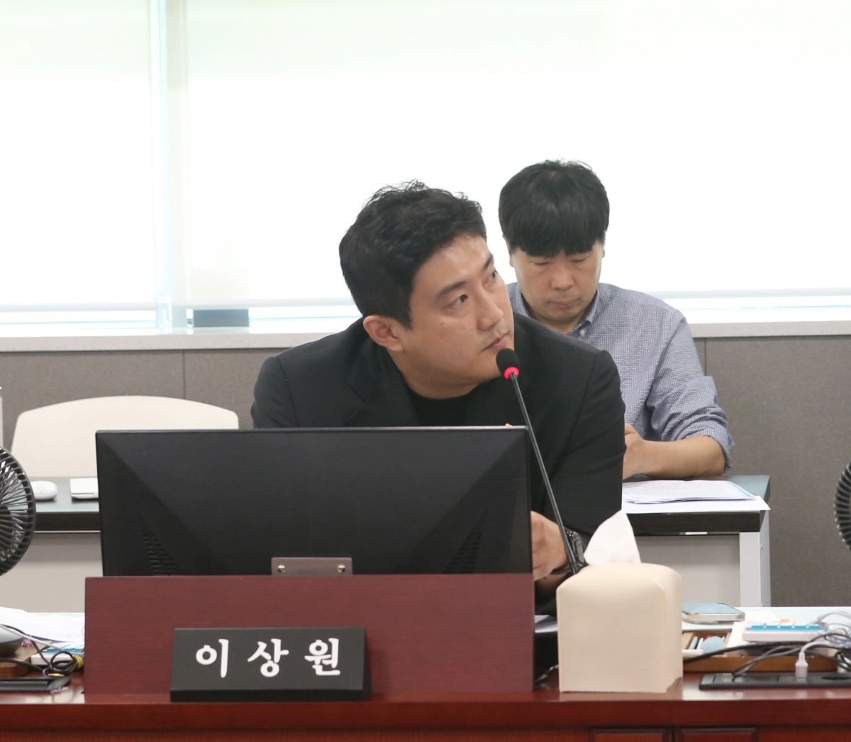 이상원 의원. 9월 11일 열린 사회적경제원장 후보자 인사청문회에서 후보자의 사회적경제 이해 부족과 전문성 결여 강하게 지적. (사진=경기도의회)