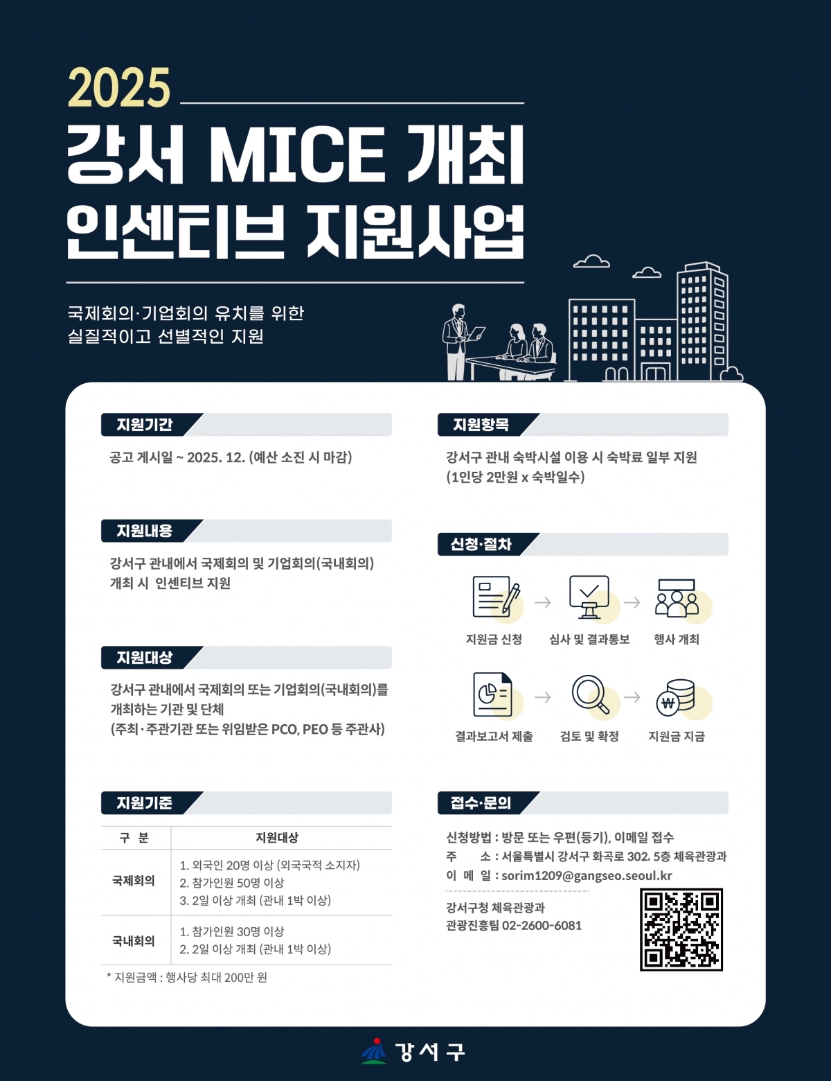 강서구 MICE  기관 인센티브 사업
