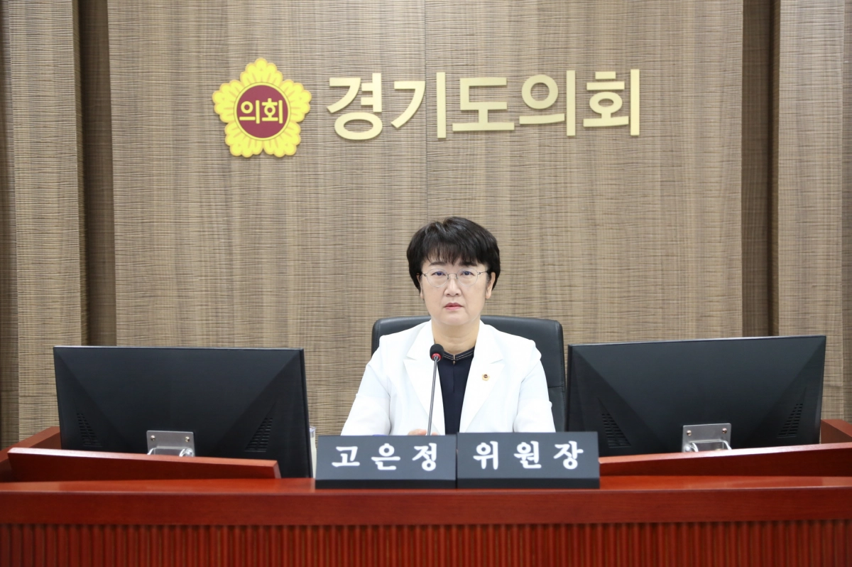 경제노동위원회 고은정 위원장. 9월 11일 제386회 임시회 경제노동위원회 경기도사회적경제원장 남양호 후보자 인사청문회에서 후보자의 전문성·현실성 부족 지적. (사진=경기도의회)