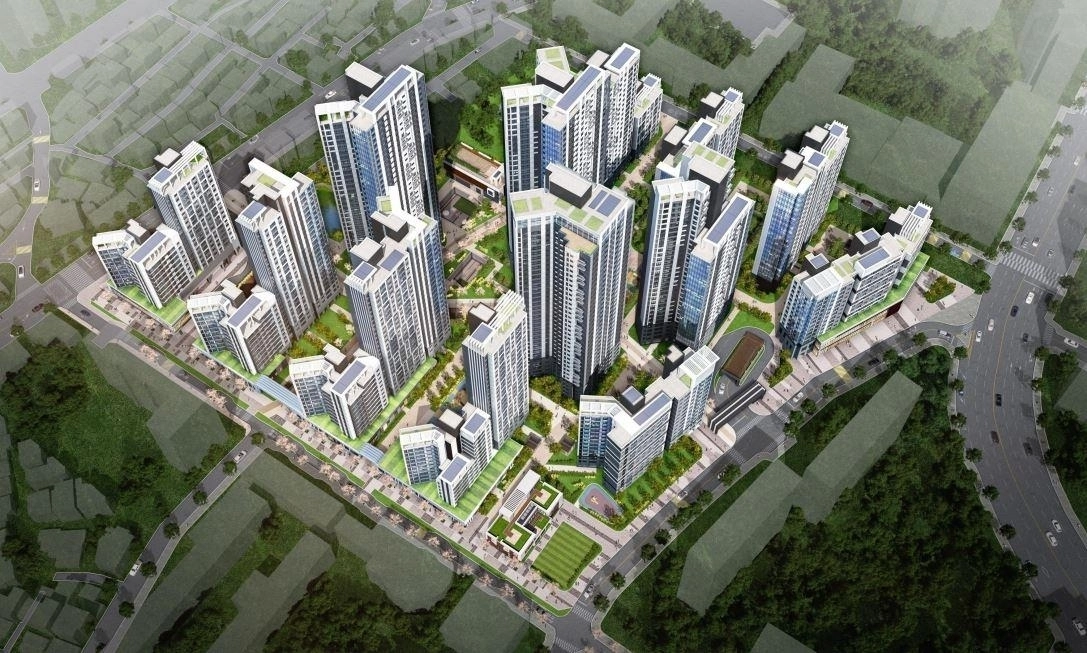 서울 영등포구의 신길우성2차·우창아파트 통합 재건축 조감도. 영등포구 제공