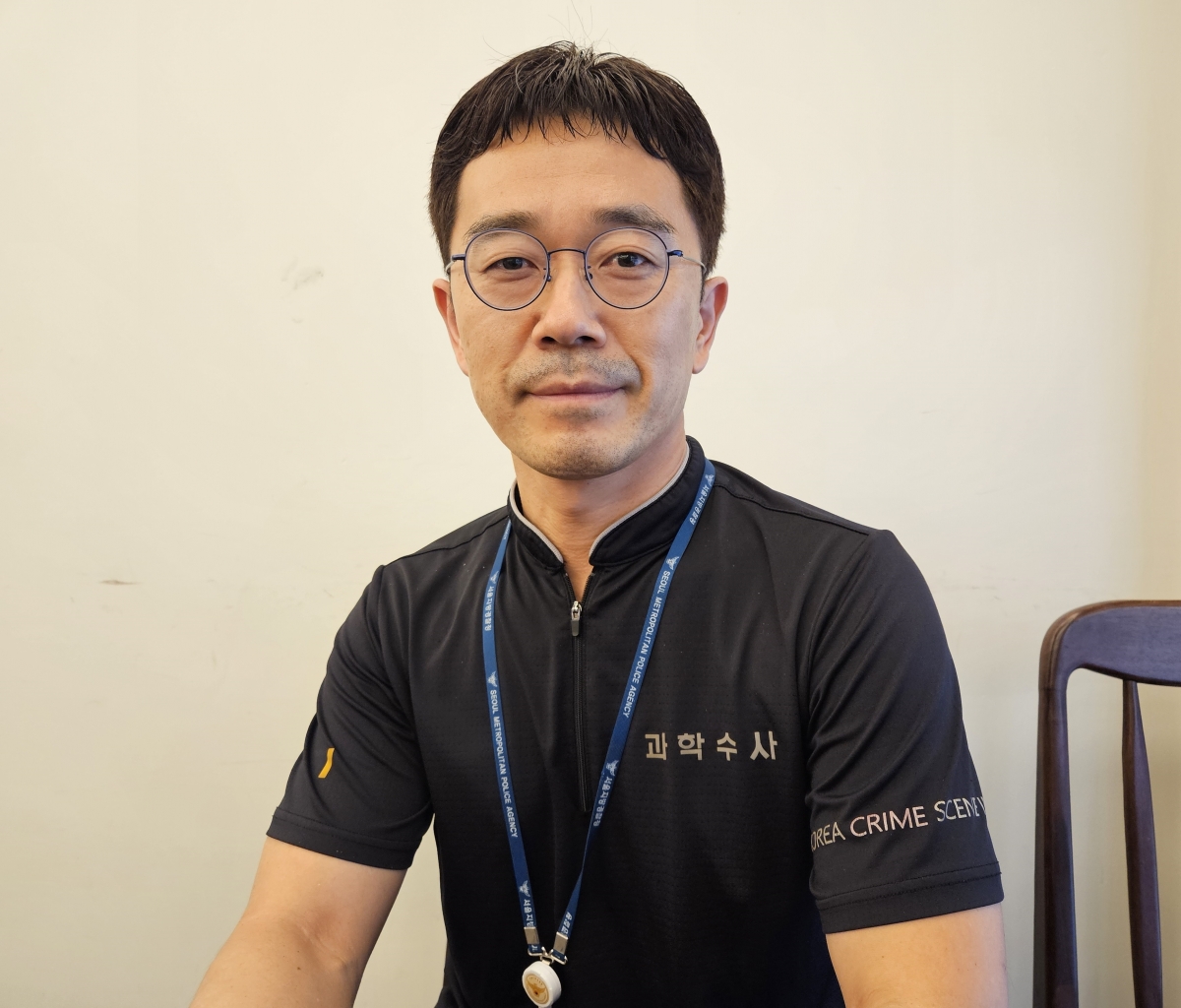 김진영 서울경찰청 과학수사대 검시조사관이 13일 서울 광진경찰서에서 인터뷰를 하고 있는 모습. 2025.9.13 박상연 기자