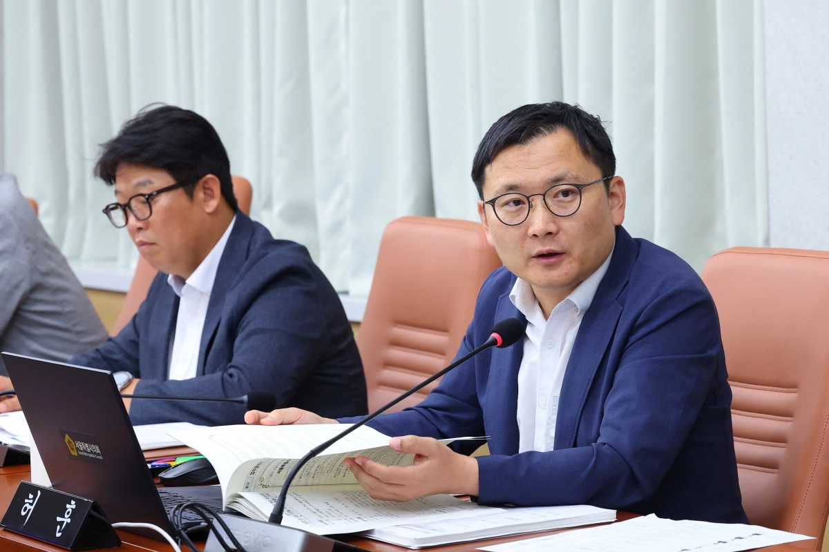 질의하는 허훈 의원