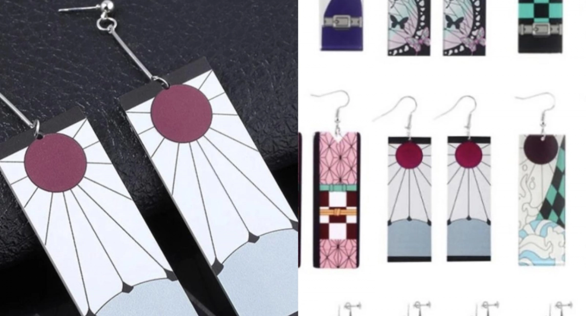 국내 온라인 쇼핑몰에 판매되고 있는 욱일기 문양 귀걸이. 서경덕 교수 제공