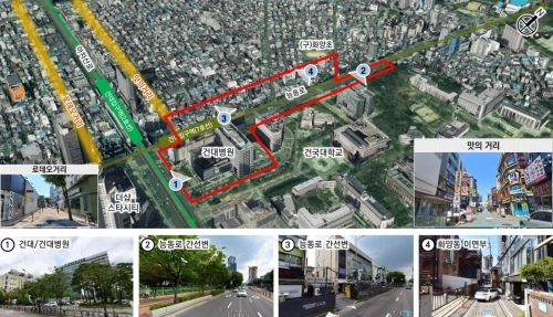 서울 광진구 화양2지구 지구단위계획 위치도.   광진구 제공