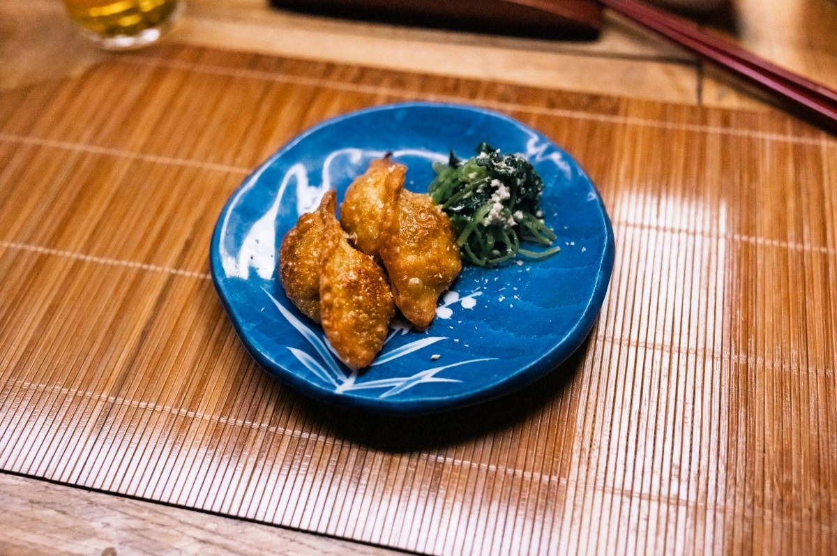 서울 중구의 만두 전문점 교자바 나비의 군만두.