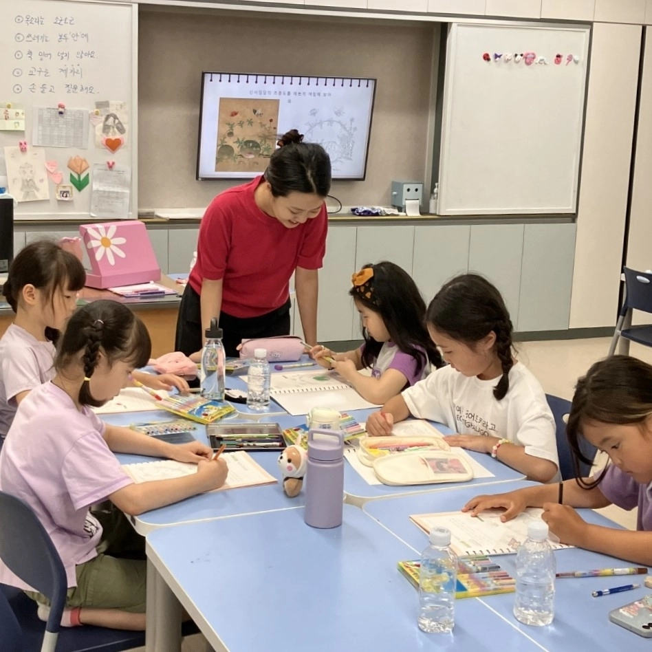 충남 천안의 한 초등학교에서 상명대 라이즈 늘봄학교 교육이 열리고 있다. 상명대 제공