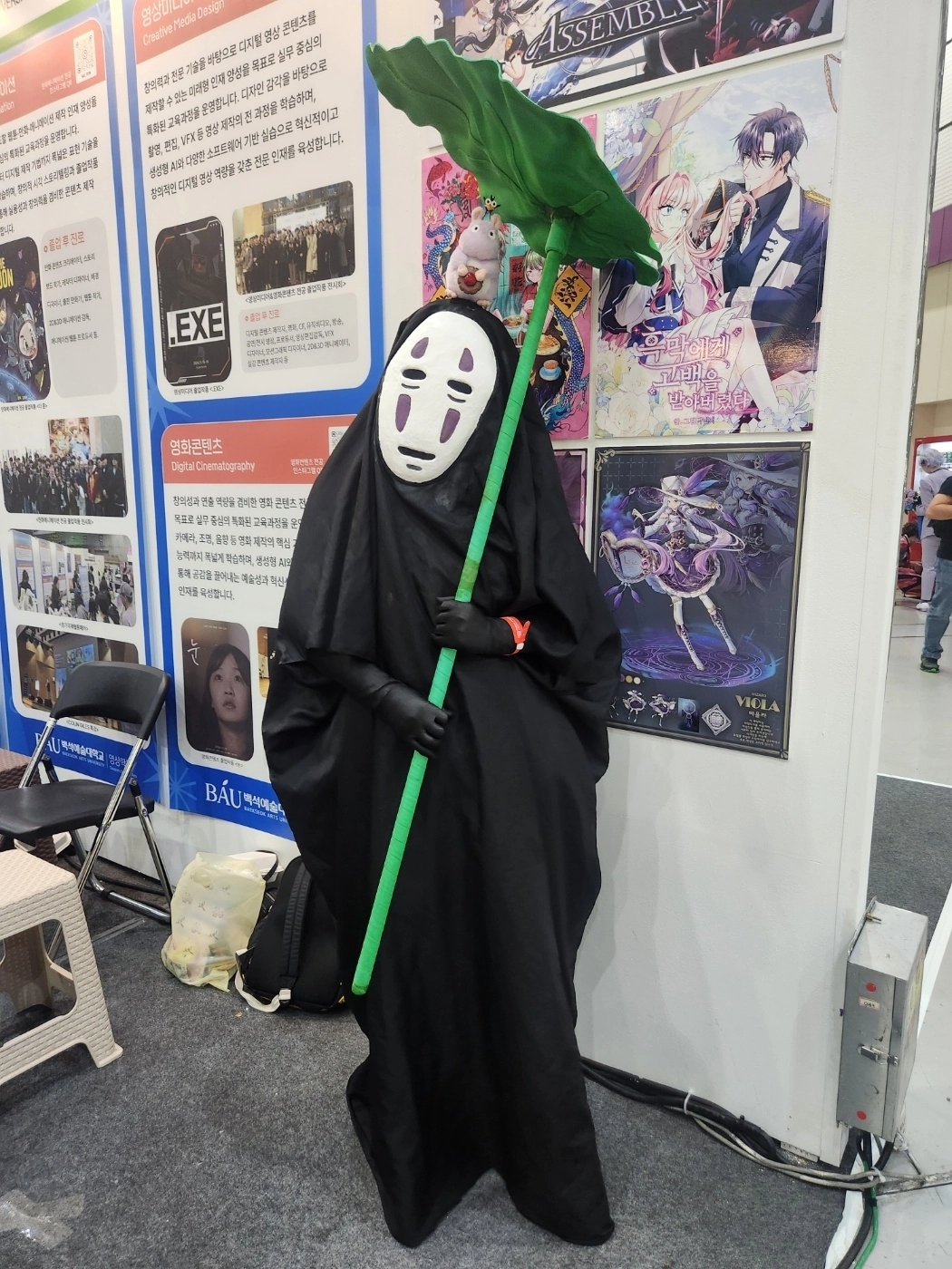 2025 서울 팝콘 부스 참가한 백석예술대 영상학부. 백석예대 제공