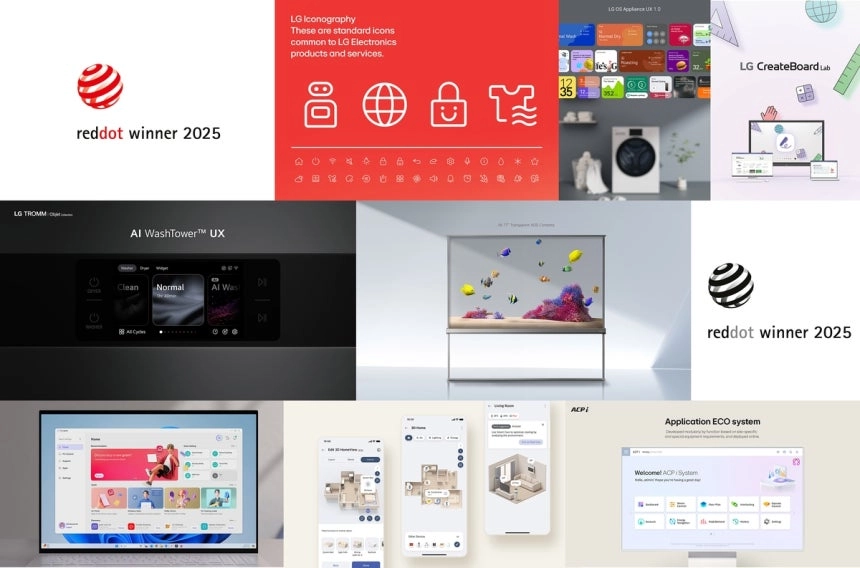 LG전자 레드닷 디자인 어워드 브랜드&amp;커뮤니케이션 부문 수상작 LG전자 제공