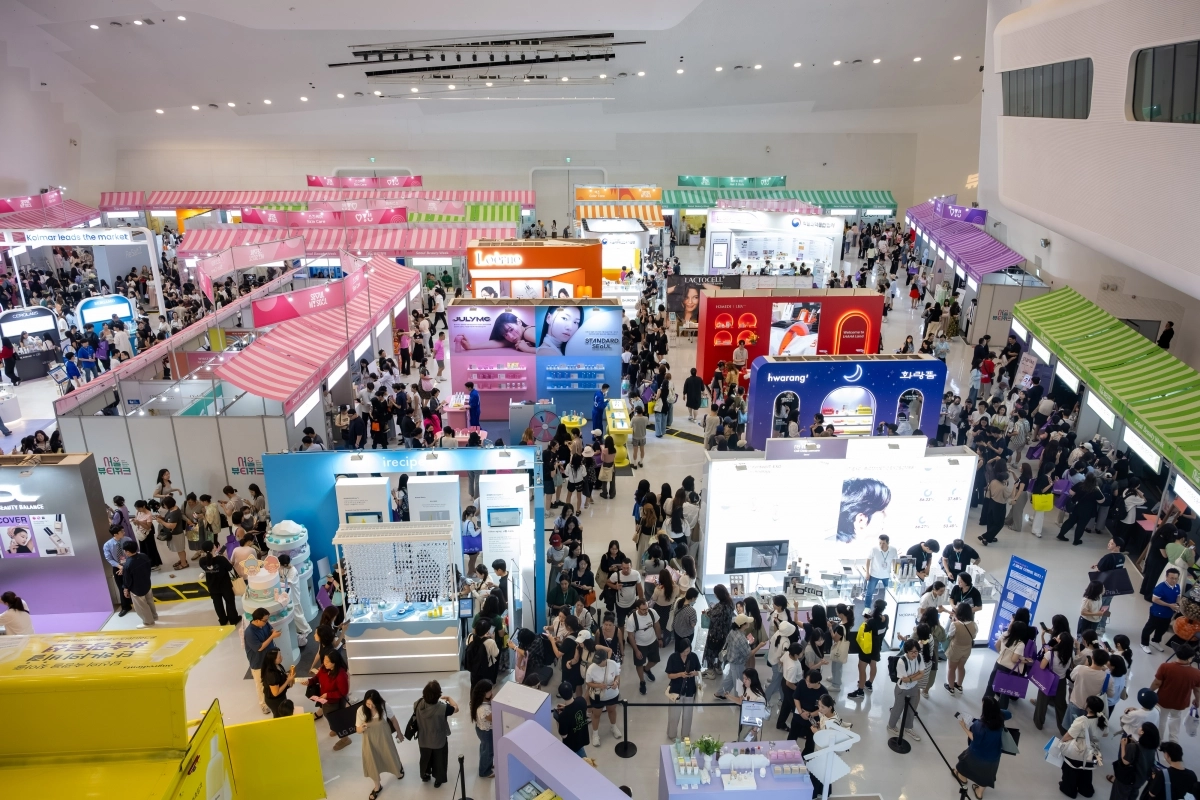 지난달 DDP에서 진행된 서울뷰티위크의 뷰티기업 전시장 모습. 서울시 제공