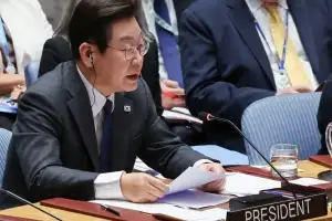 한국 정상 최초 안보리 공개 토의 주재 이 대통령 “AI 시대 변화한 안보 환경 분석해야”