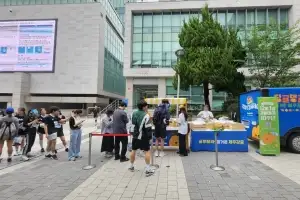 (사)제주감귤연합회, 중앙대 마라톤 행사 ‘달려’에서 제주감귤 알리기 나서
